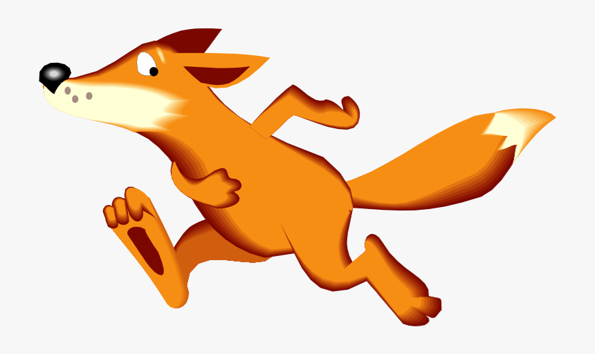 Running With The Wild Things Png Download - Fox With His Tail On Fire, Transparent Png