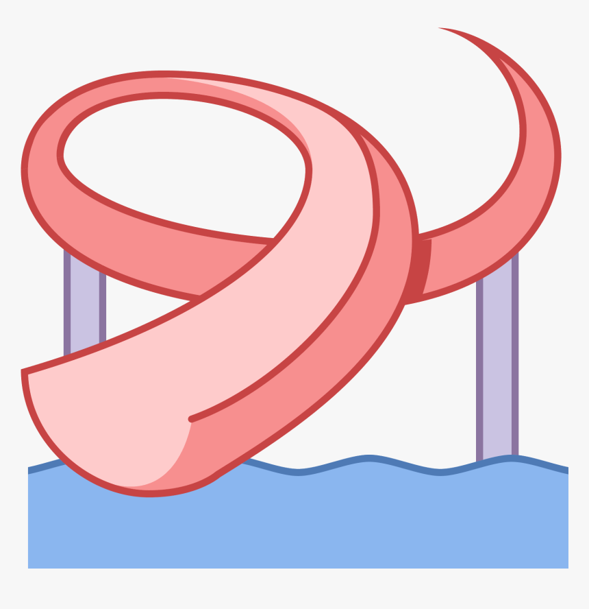 Computer Icons Water Park Water Slide Clip Art - Water Slide Clipart Png, Transparent Png