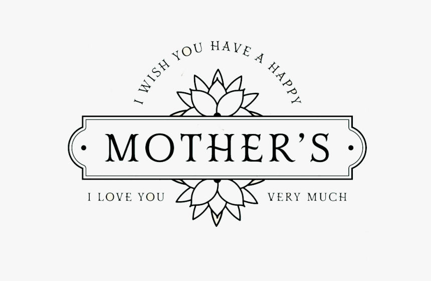 Mother’s Day Png Transparent Images - Line Art, Png Download