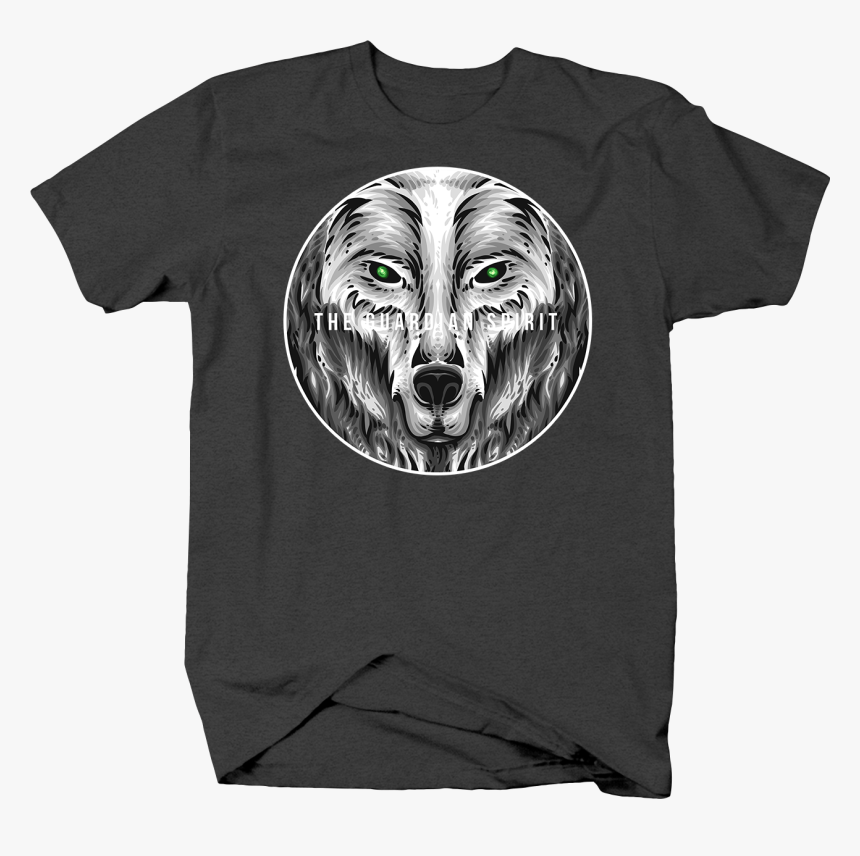 The Guardian Spirit White Wolf Face With Green Eyes - Fictional Character, HD Png Download