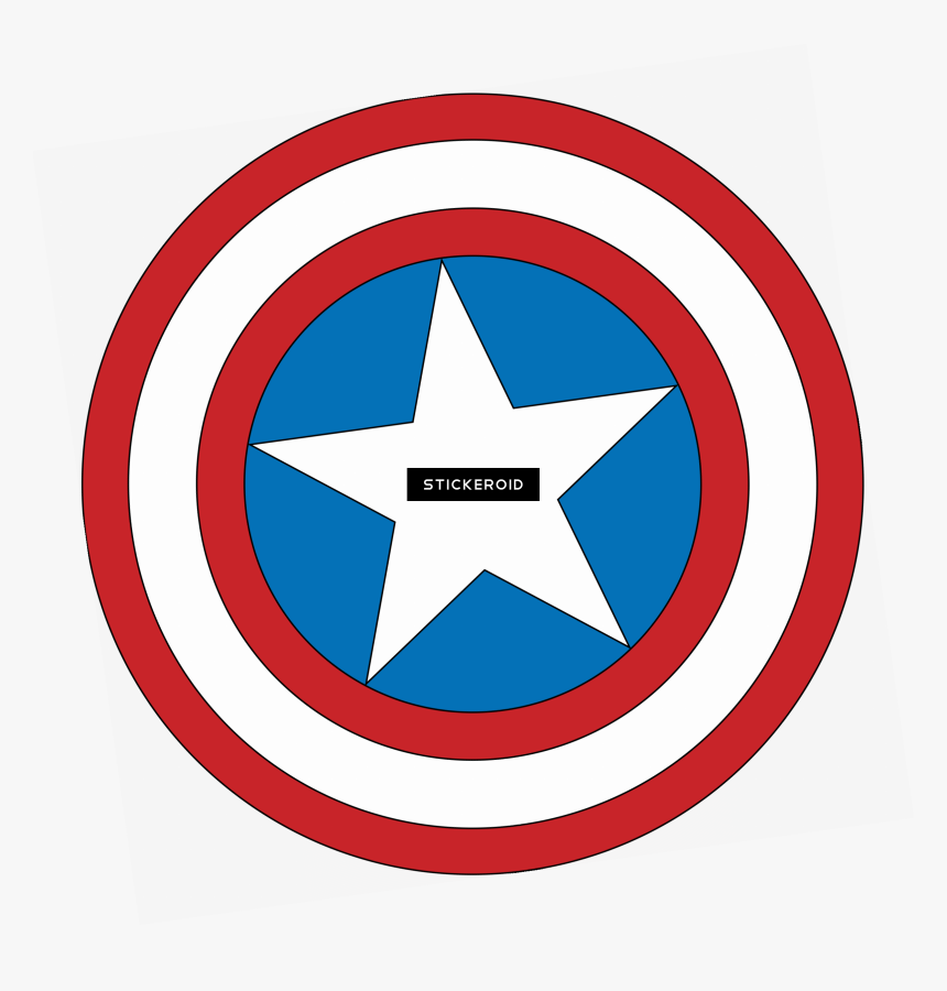 Captain America Logo Round Clipart , Png Download - Child In A Landscape (from Mcguire Scrapbook), Transparent Png