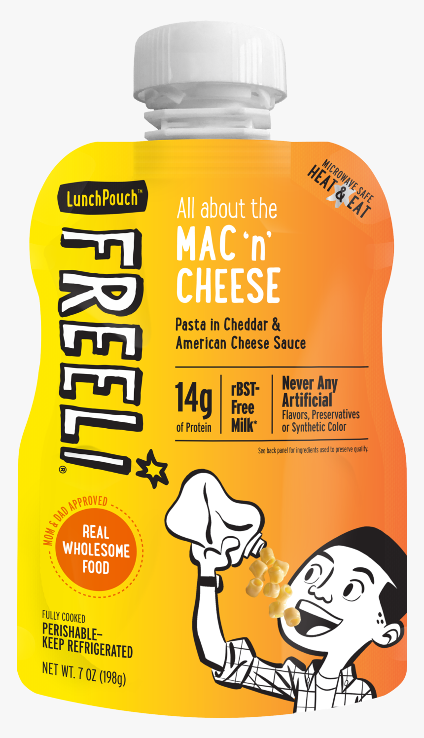 Freeli Macncheese Front Copy - Freeli Lunch Pouch, HD Png Download