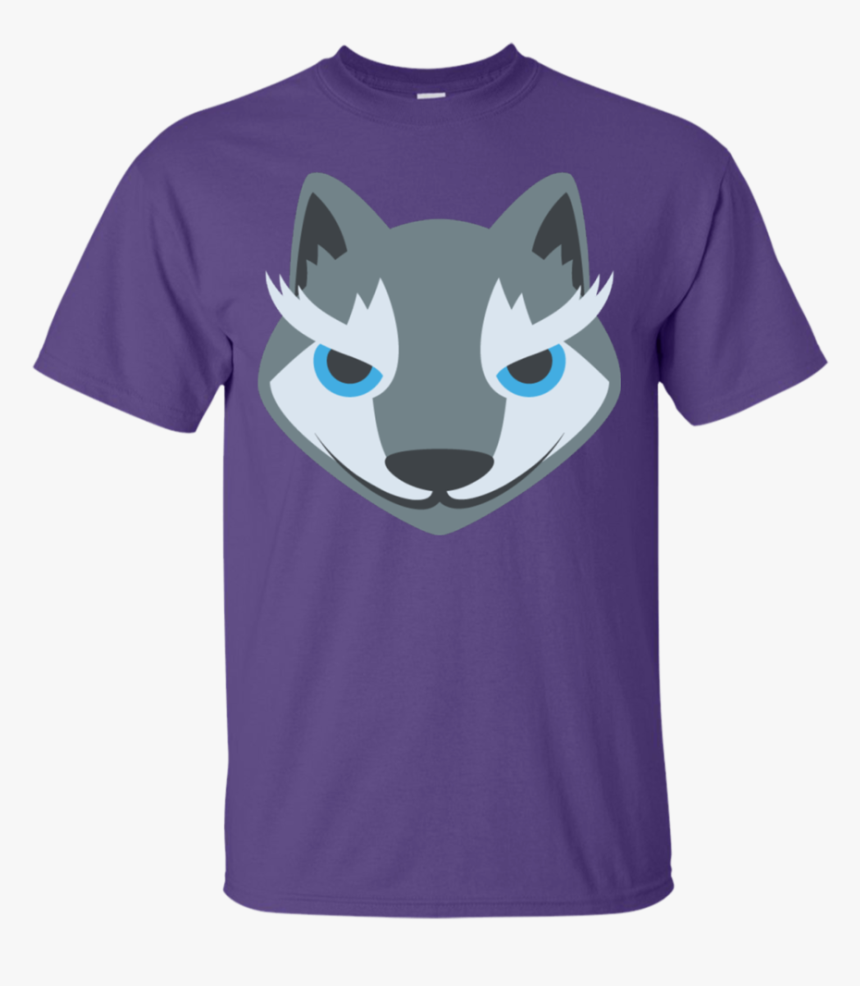 Wolf Face Emoji T-shirt - While My Guitar Gently Weeps T Shirt, HD Png Download