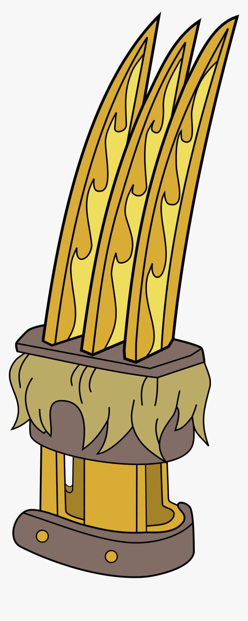 Goldentigerclawsnew - Duelo Xiaolin Shen Gong Wu, HD Png Download