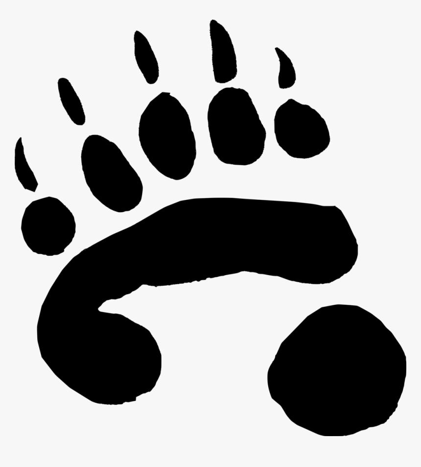 Claw Png Transparent Image - Giant Panda Paw Print, Png Download