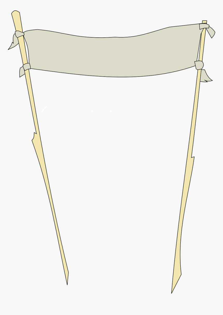Banner On Poles, HD Png Download