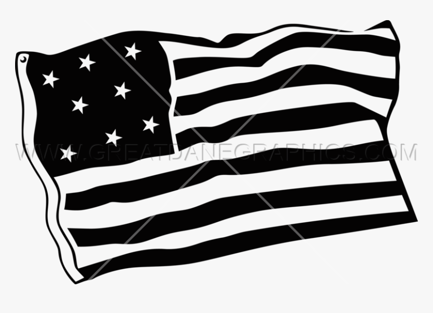 Flag,white,flag Of The United States,black And Art - Flag Of The United States, HD Png Download