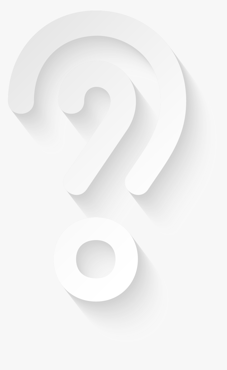 Question Mark White Png - Question Mark White 3d Png, Transparent Png