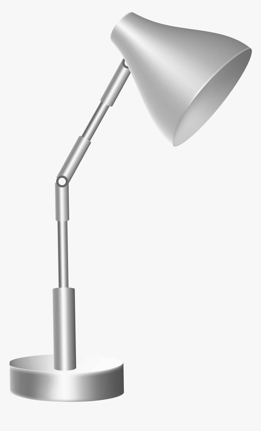 Silver Desk Lamp Png Clip Art, Transparent Png
