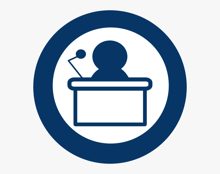 Blue Podium Man Svg Clip Arts - Clip Art, HD Png Download