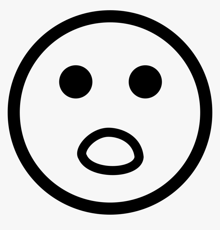 Surprised Face - Smile Logo Black And White, HD Png Download