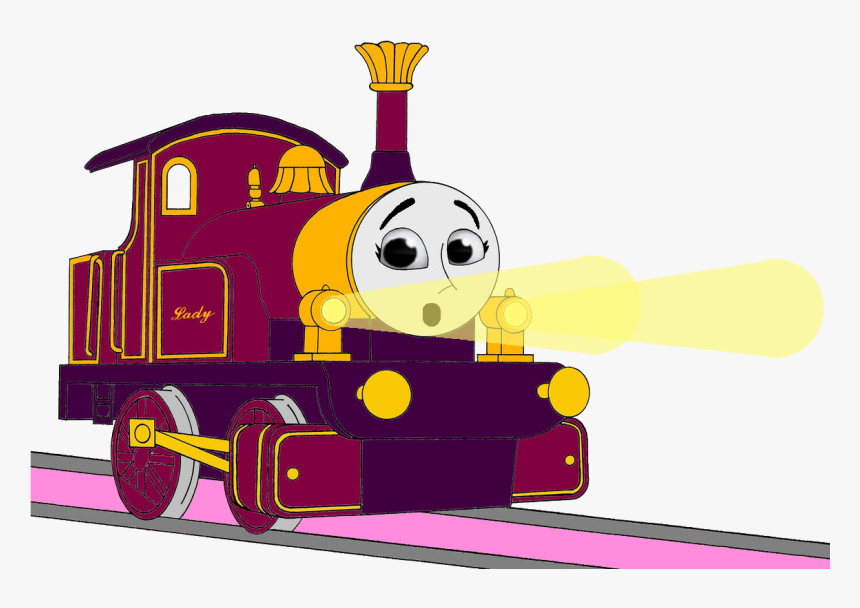 Lady With Her Surprised & Frightend Face & Shining - Evil Thomas And Friends, HD Png Download