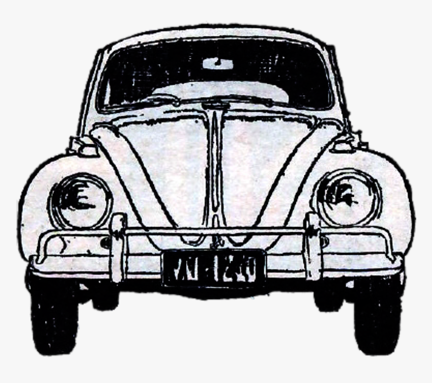 Vintage, Car, Watercolor, Beetle, Bug, Vintage Cars - Beetle Volkswagen Watercolor, HD Png Download