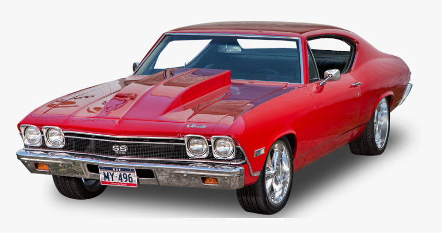 Land Vehicle,muscle Car,hardtop,chevrolet Chevelle,full-size - Transparent Muscle Car Png, Png Download