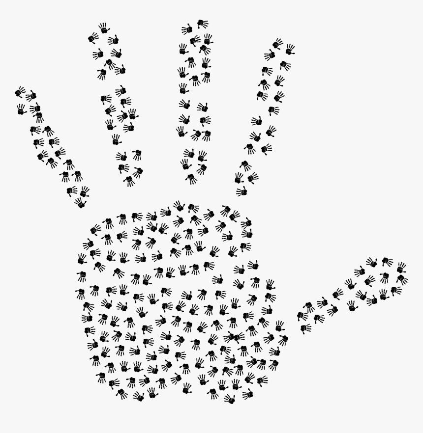 Handprint Fractal Clip Arts - Am Massage Therapist, HD Png Download