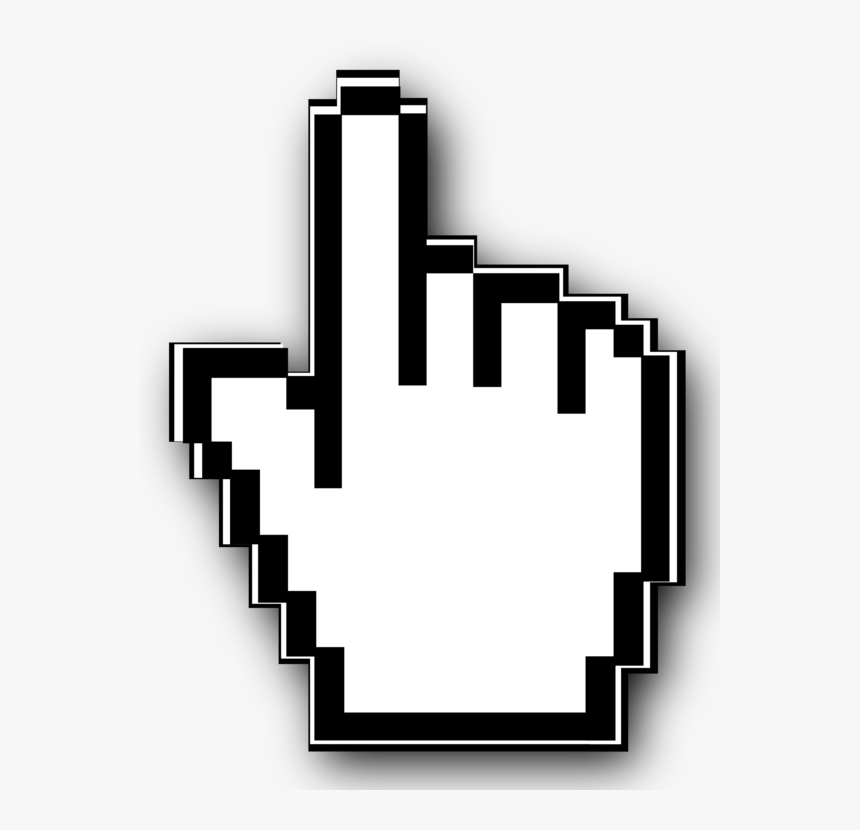 Technology,black And White,computer Mouse - Transparent Mouse Cursor Png, Png Download