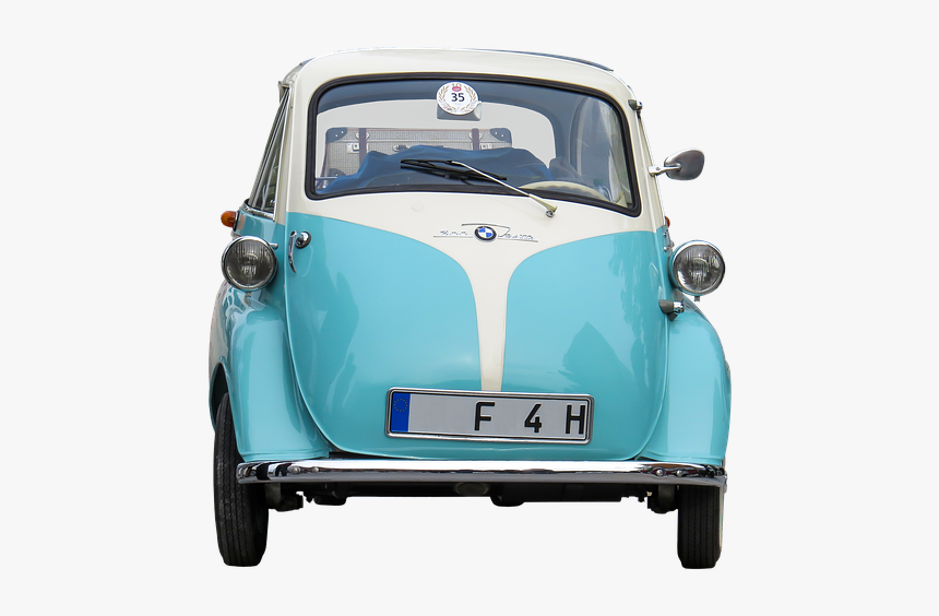 Oldtimer, Bmw, Isetta, Png, Isolated, Classic, Rarity - Vintage Car Rear Png, Transparent Png