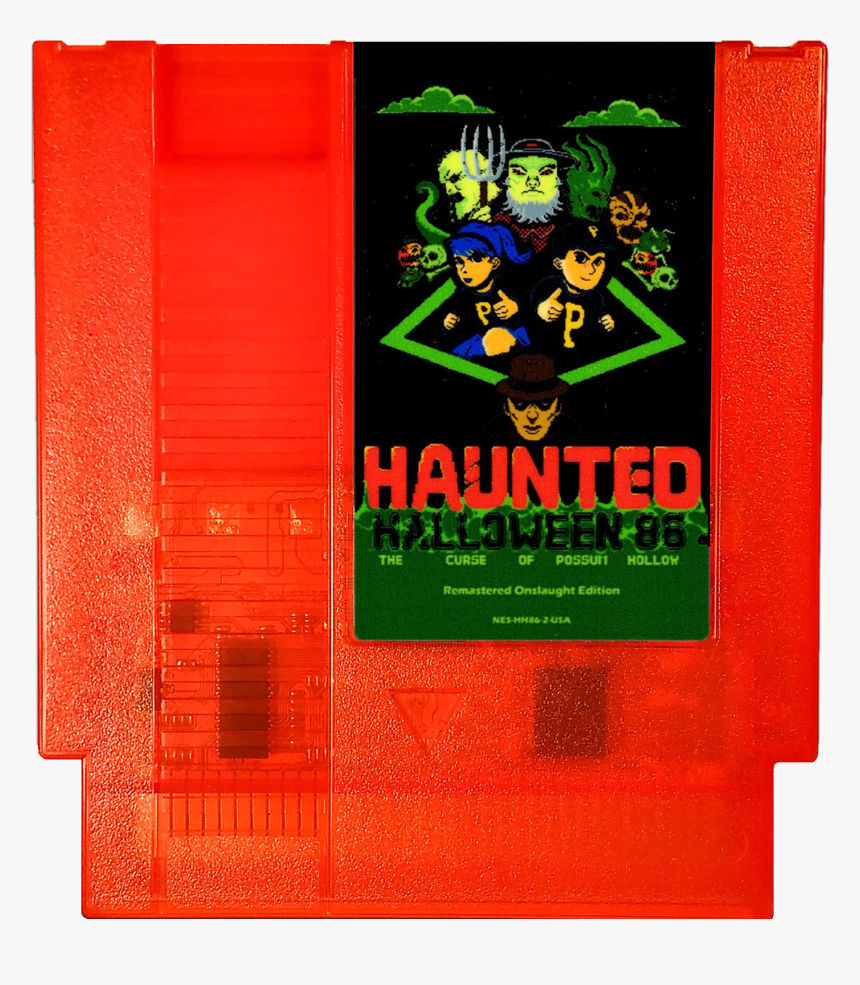 Halloween 86 Nes Game (pumpkin Orange Cartridge Only) - Haunted Halloween 86 Cartridge, HD Png Download