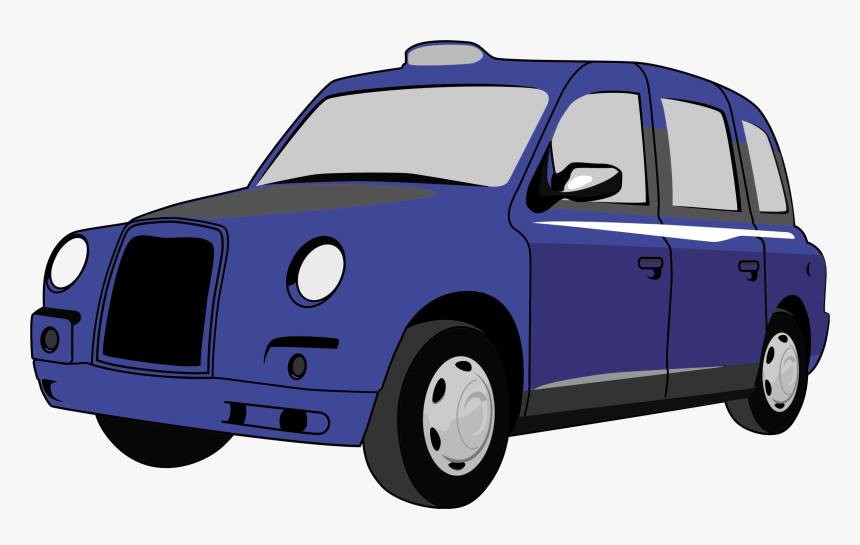 Classic Blue Car Clip Arts - Dark Blue Car Clipart, HD Png Download
