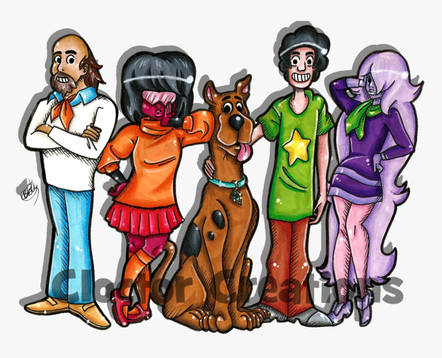 Clip Art Steven Universe And Crossover - Scooby Doo Steven Universe, HD Png Download