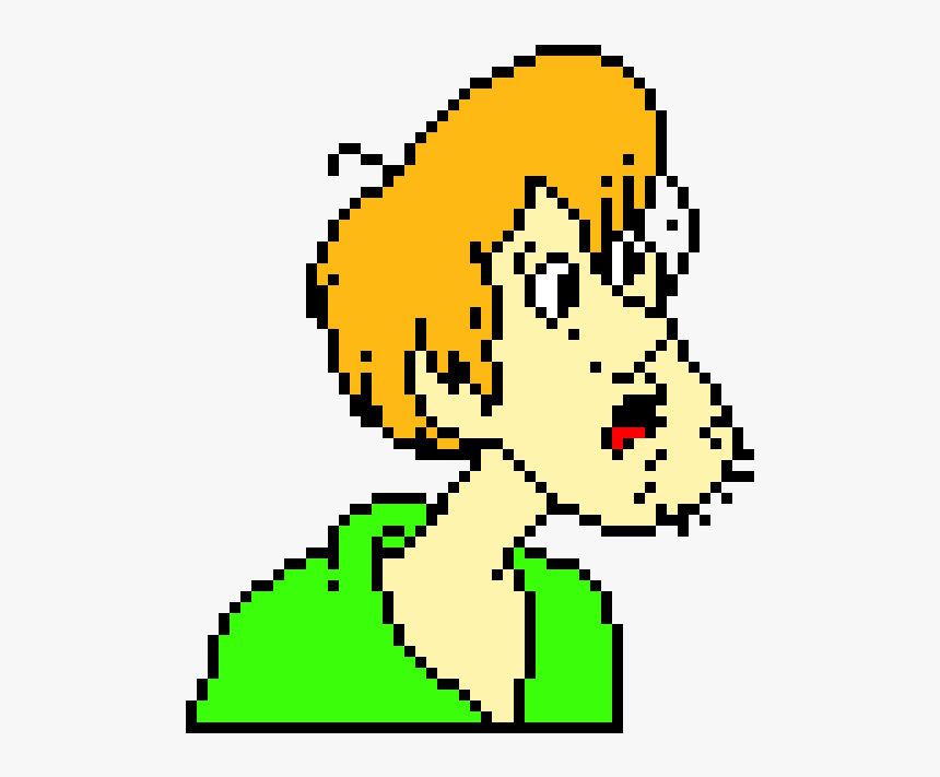 Minecraft Shaggy Pixel Art, HD Png Download
