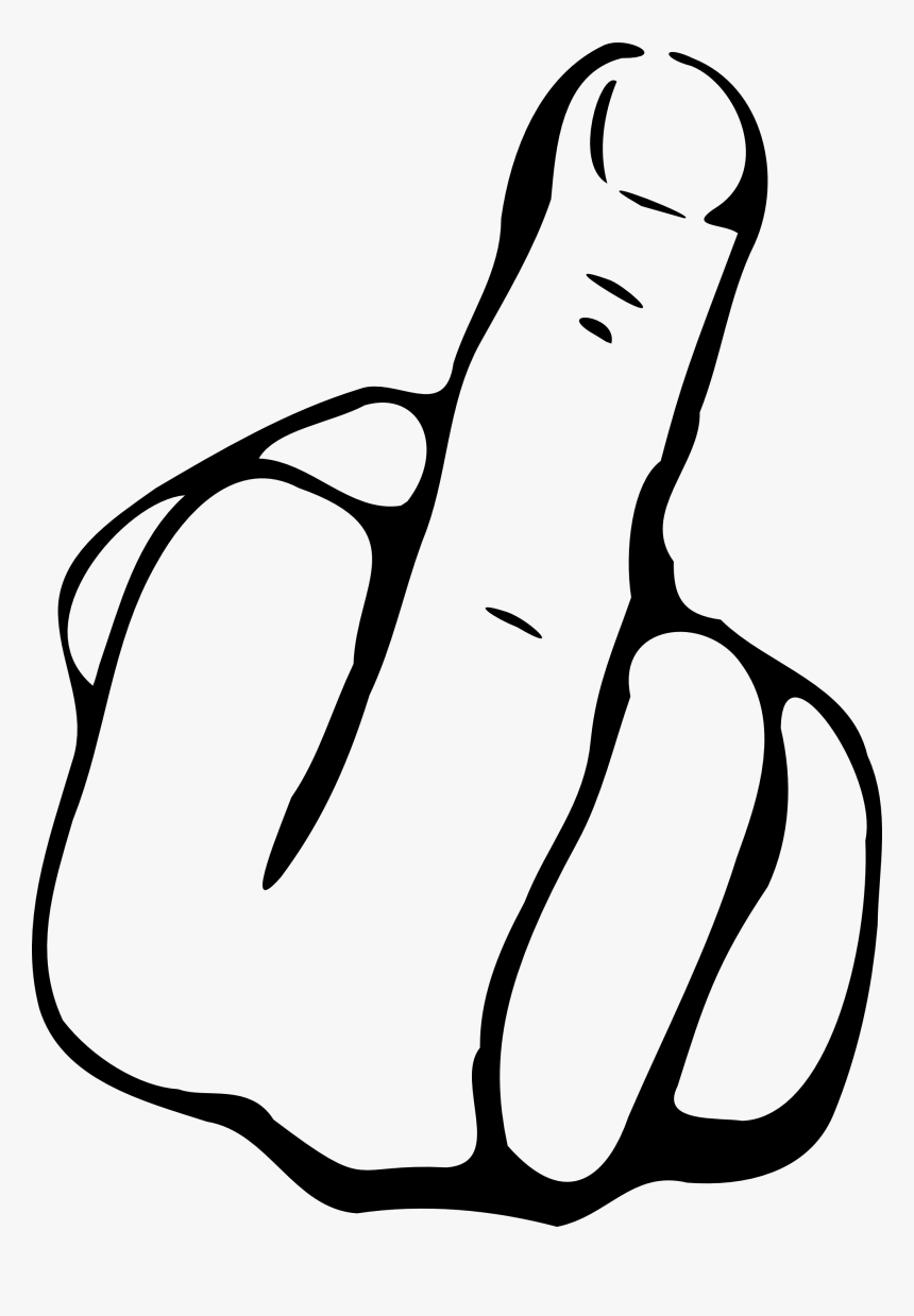 Clip Art Middle Finger Download Png Clipart - Middle Finger Clipart, Transparent Png