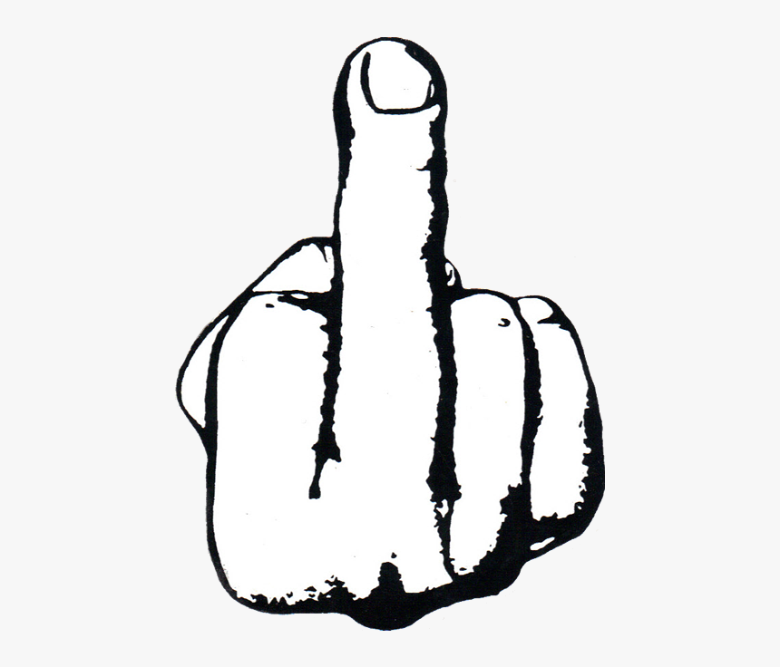 Middle Finger Clip Art Drawing Transparent Png - Wild And Wonderful Whites Dennis, Png Download