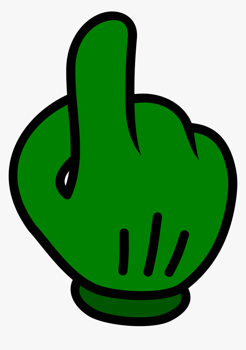 Finger Poke Clip Arts - Green Pointing Finger Png, Transparent Png