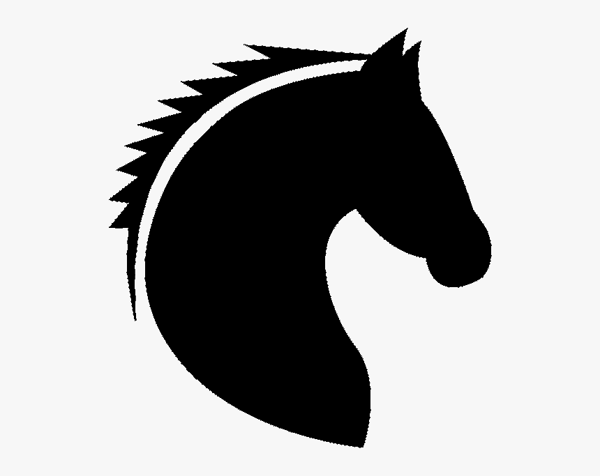 Horse Head Mask Silhouette - Silueta De Cabeza De Caballo, HD Png Download