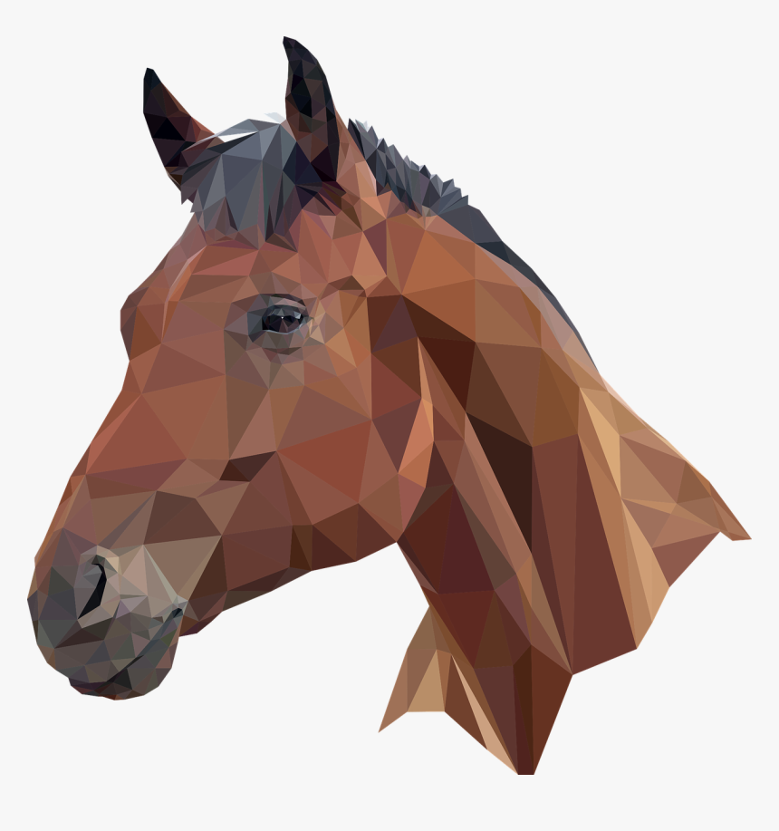 Low Poly Horse Head, HD Png Download
