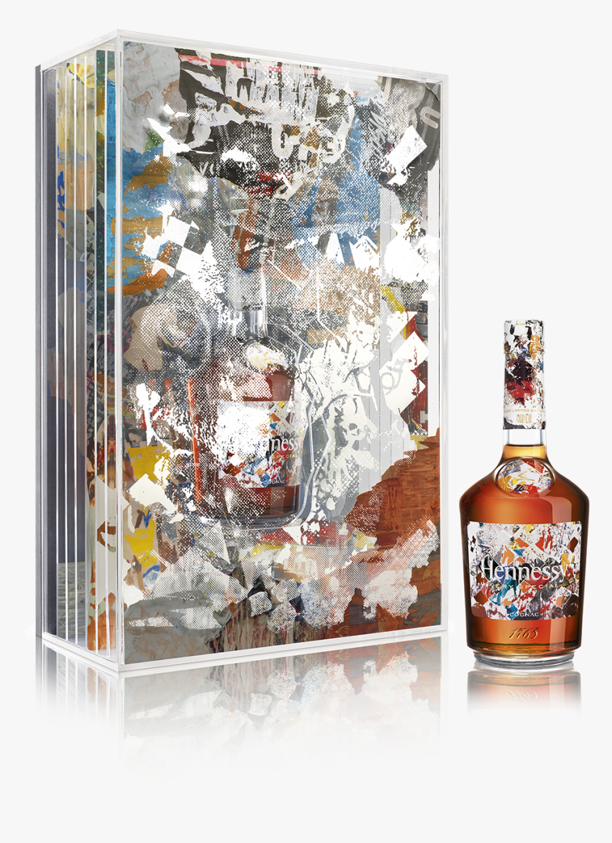 The Limited-edition Artwork Consists Of 100 Unique - Hennessy Vhils Limited Edition, HD Png Download