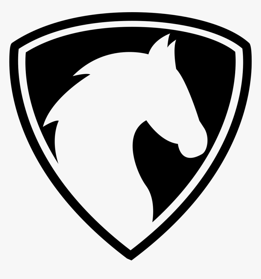 Horse Head In A Shield - Horse Shield Logo, HD Png Download
