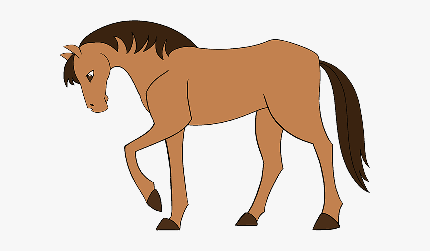 Horse Drawing At Getdrawings - Step By Step Horse Design, HD Png Download