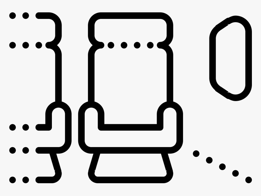 Siège Avion Côté Fenêtre Icon - Aircraft Seat Icon, HD Png Download