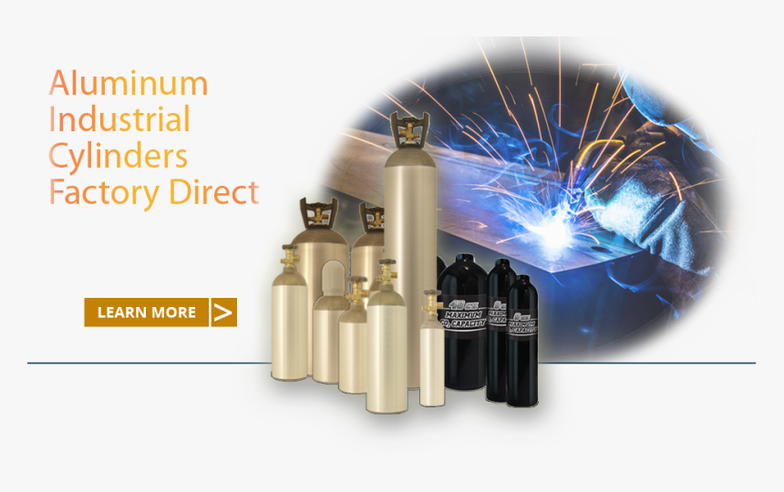 Aluminum Industrial Cylinders - Bullet, HD Png Download