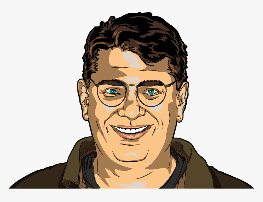 Guy Smiling With Glasses, HD Png Download