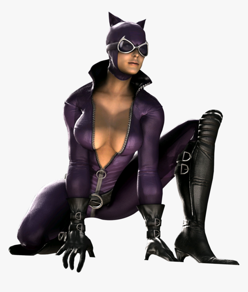 44937 Cat Woman Purple Suited Catwoman - Catwoman Dc Vs Mortal Kombat, HD Png Download