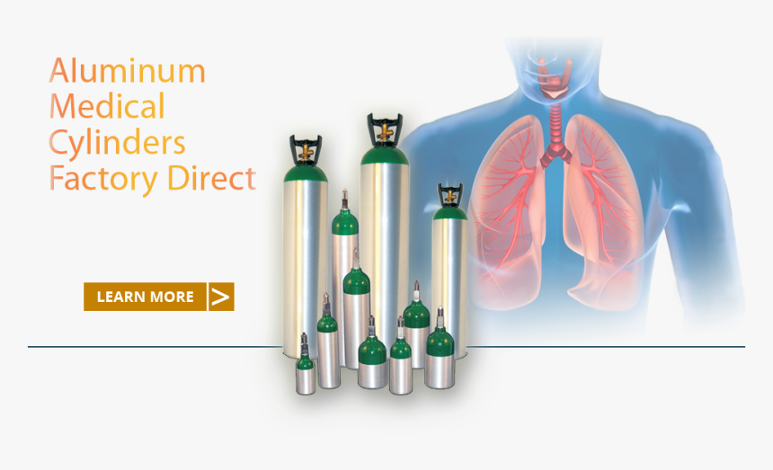 Aluminum Medical Cylinders - Metal Impact, HD Png Download