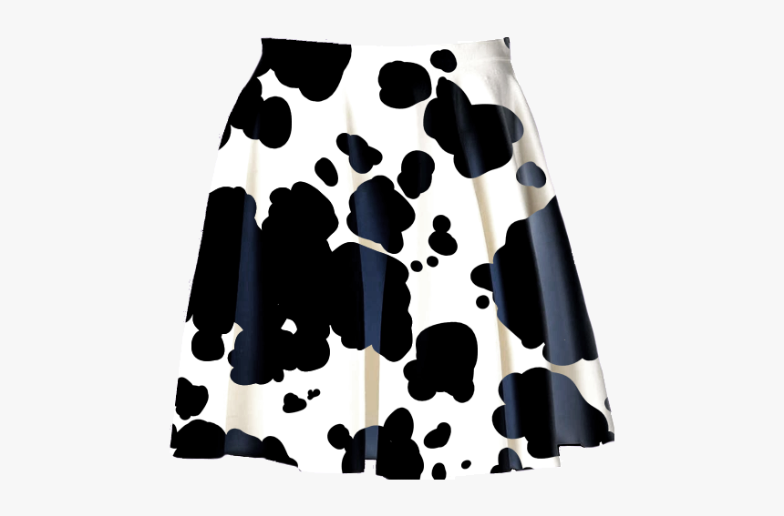Cow Print Skater Skirt - Pink Cow Print Skirt, HD Png Download