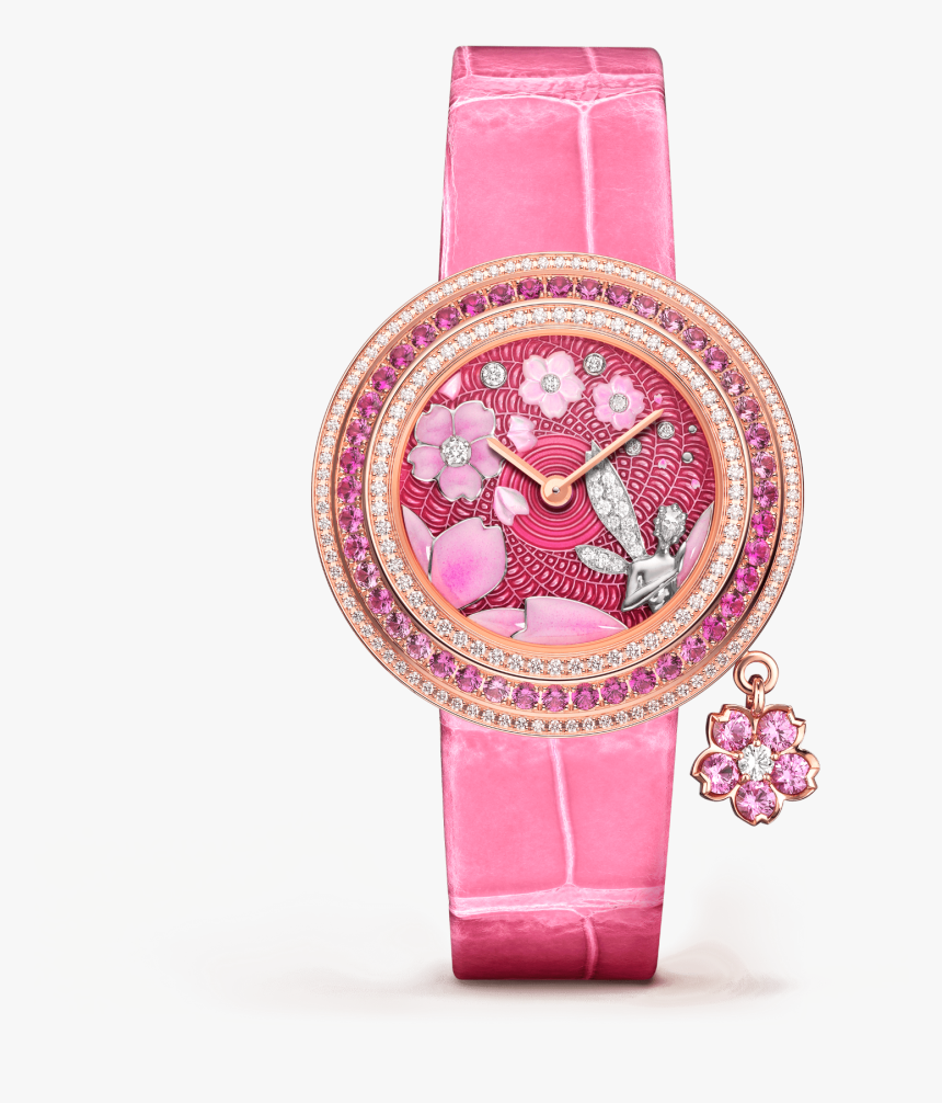 Charms Extraordinaire Fée Sakura Watch,shiny Alligator, - Charms Extraordinaire Fée Sakura, HD Png Download