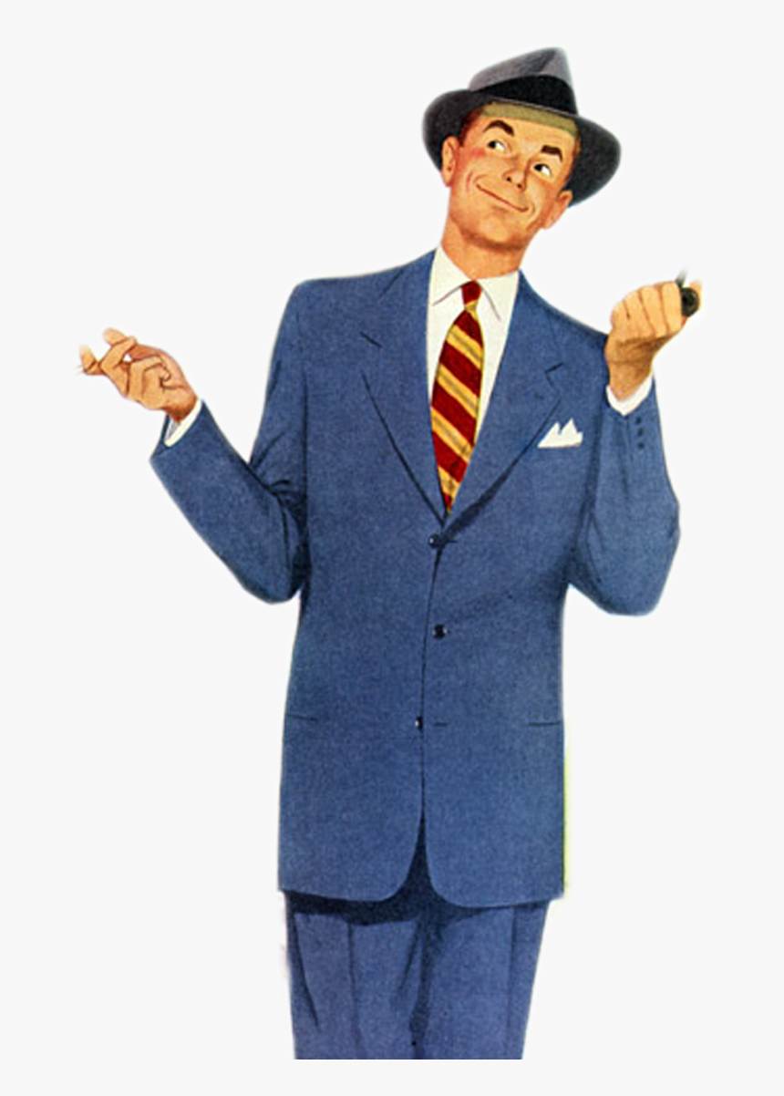Retro Man Png, Transparent Png