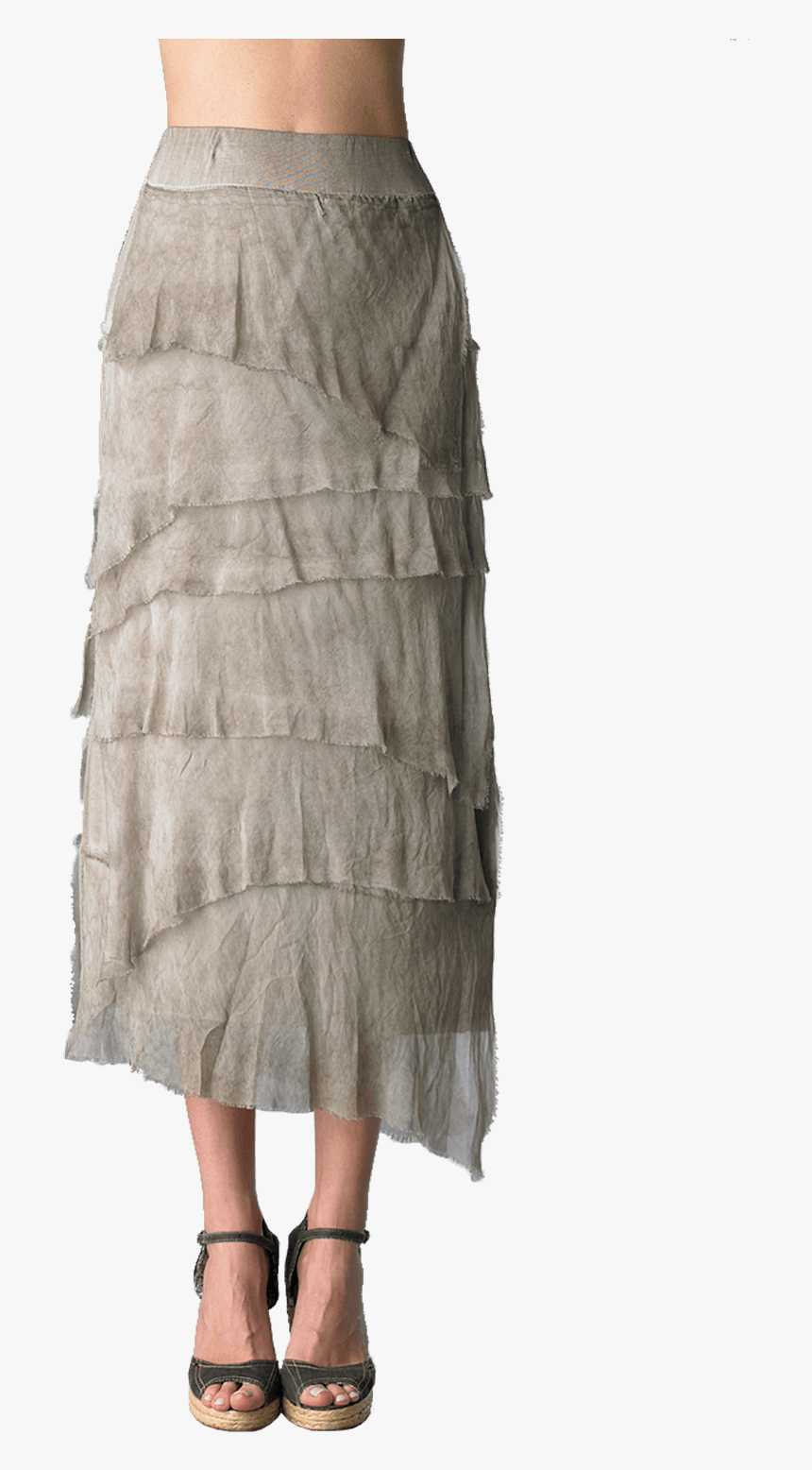 Women S Angled Tiered Skirt - Overskirt, HD Png Download