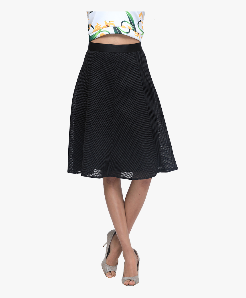 City Life Black Midi Skirt - A-line, HD Png Download