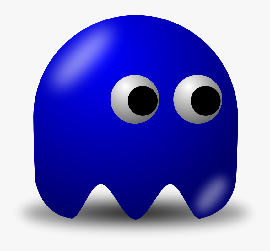 Basic Guy Svg Clip Arts - Pac Man Dark Blue Ghost, HD Png Download