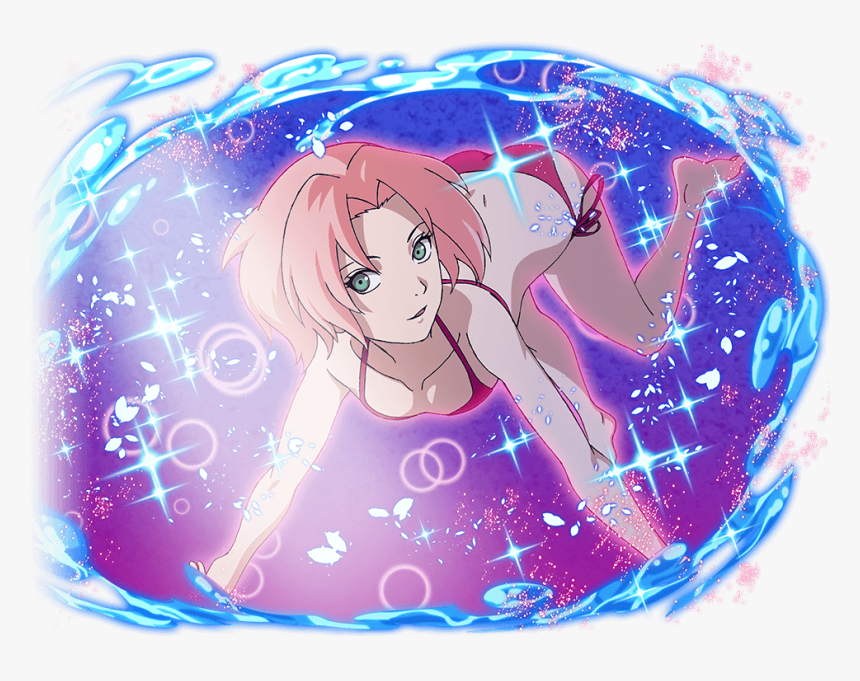 Swimsuit Sakura Naruto Blazing, HD Png Download