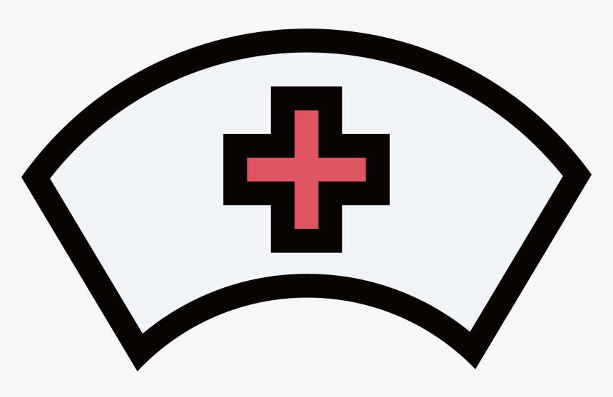 Nursing Hat Nurses Cap Icon - Clip Art Nurse Hat, HD Png Download