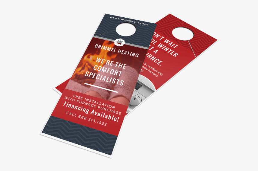Hvac Door Hanger Template Preview - Door Hanger Png, Transparent Png