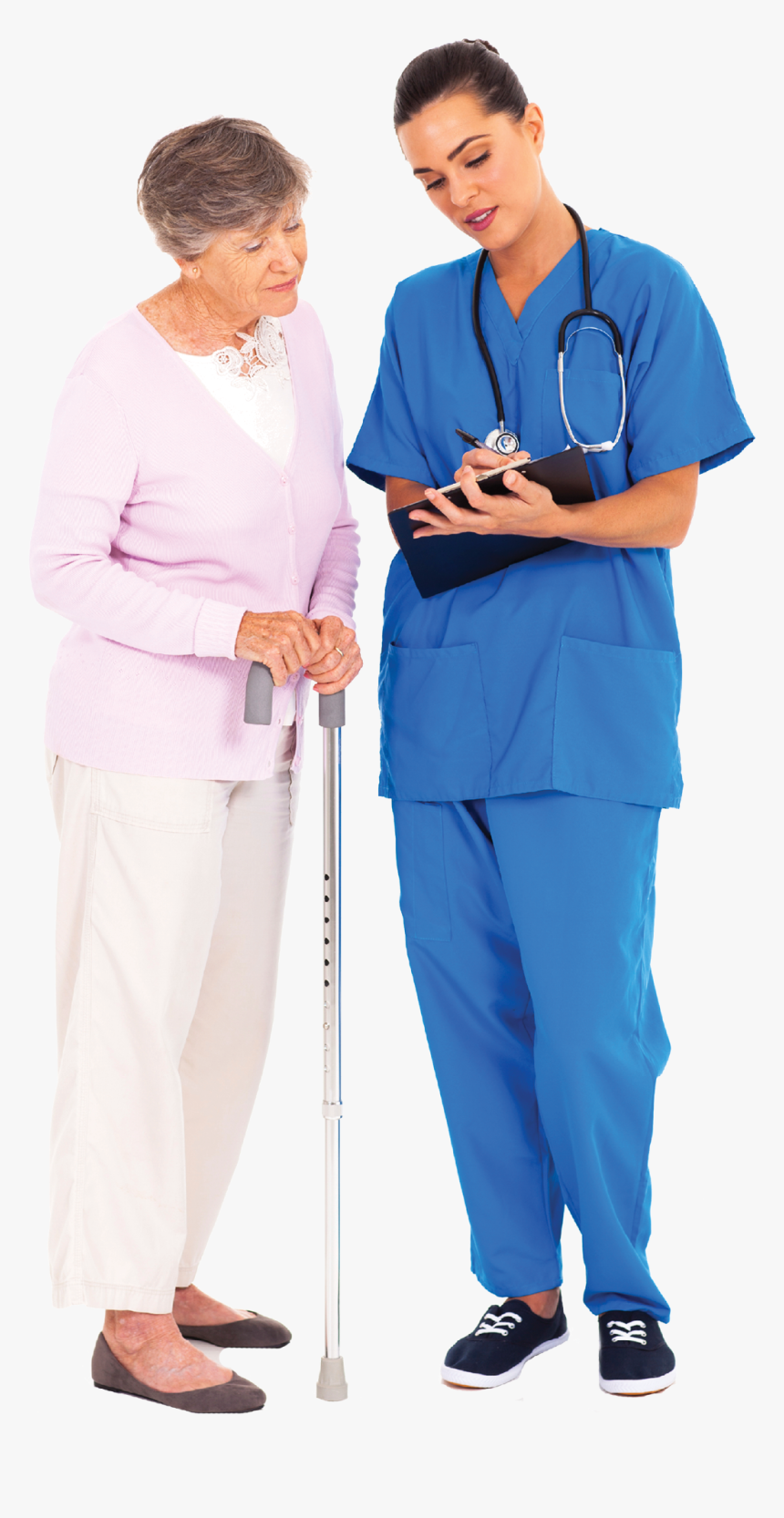 Nurse With Patient Png, Transparent Png