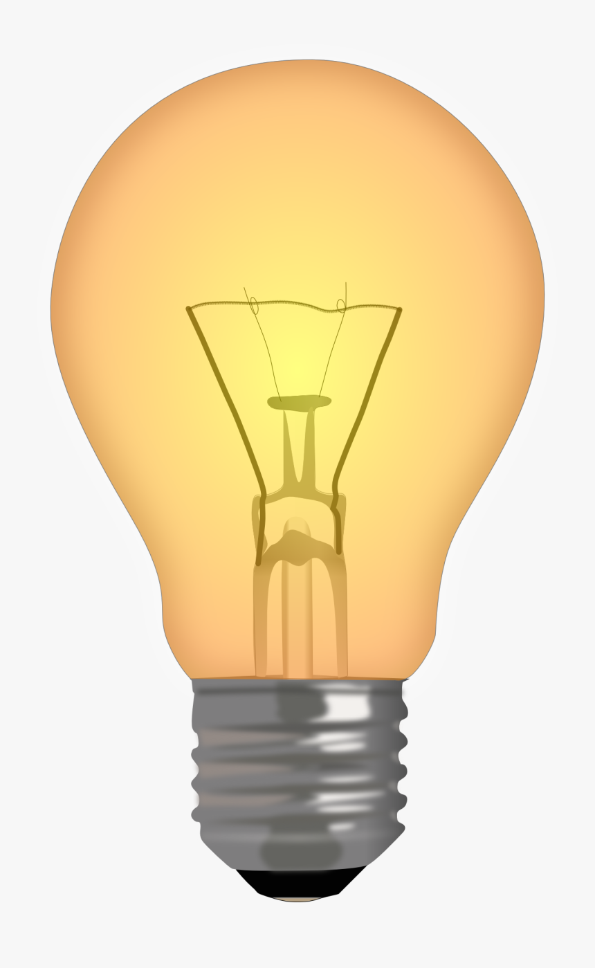 Light Lamp Incandescent Spotlight Bulb Free Png Hq - Lit Light Bulb Transparent Png, Png Download
