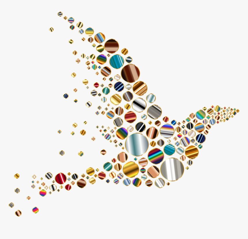 Psychedelic Circle Bird, HD Png Download